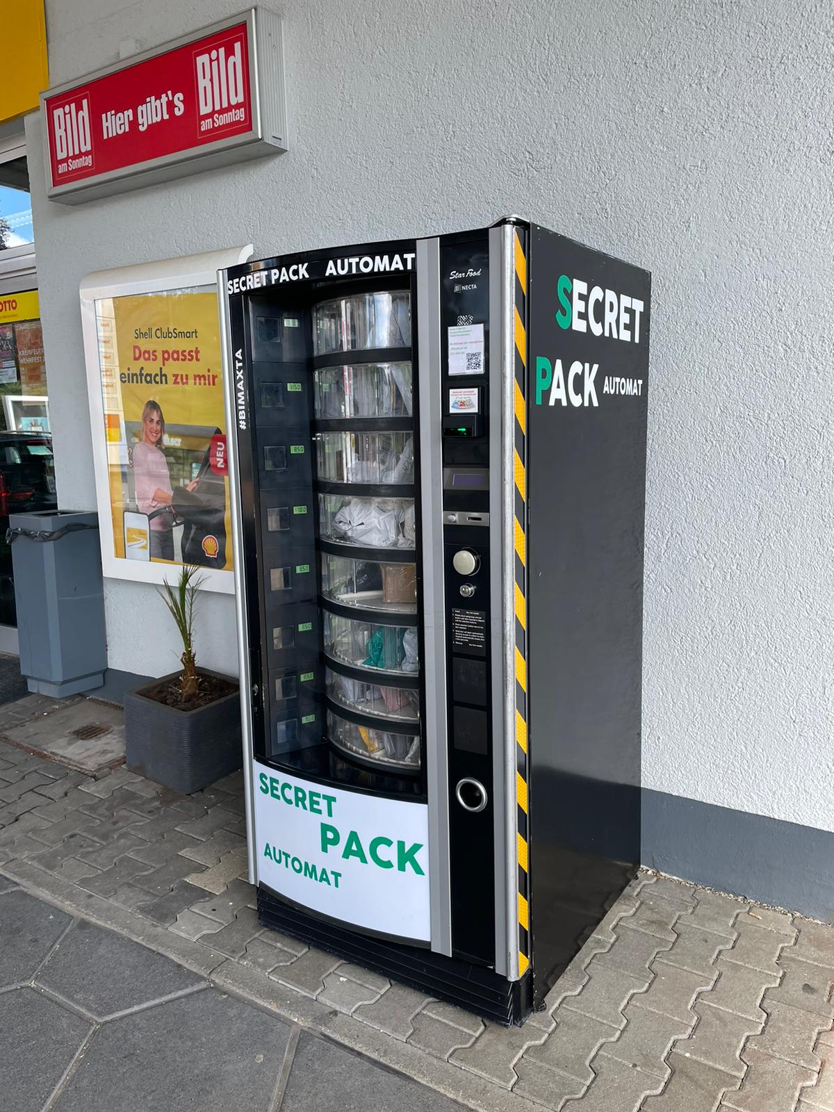 Design Secret Pack Machine Kollektionen – Bimaxta Secret Pack Automaten